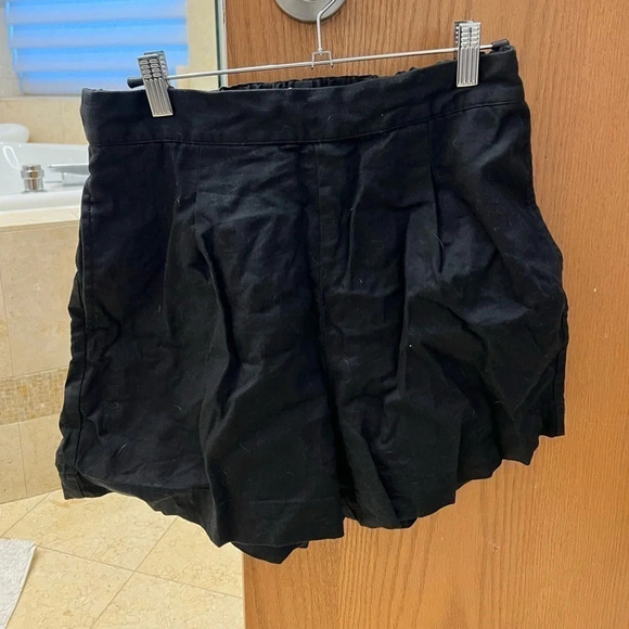 Madewell Linen Black Shorts - Picture 2 of 3